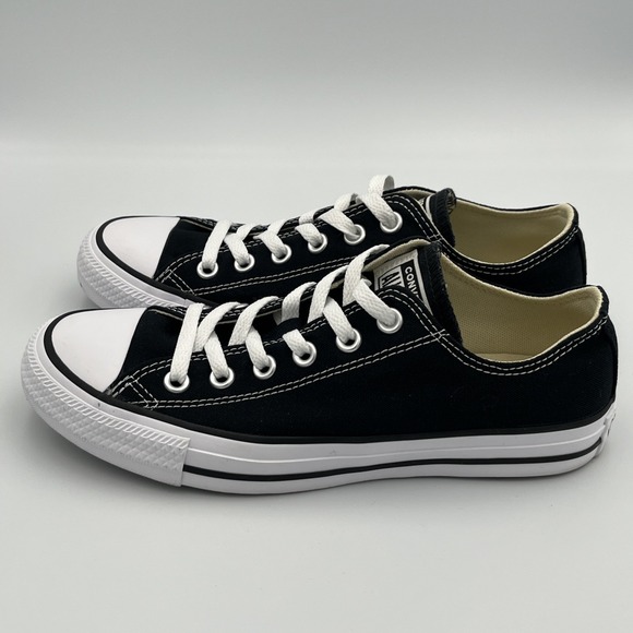 Converse All Star Chuck Taylor Sneakers Size 8 Black White Canvas Lace Up Shoes - Picture 6 of 13